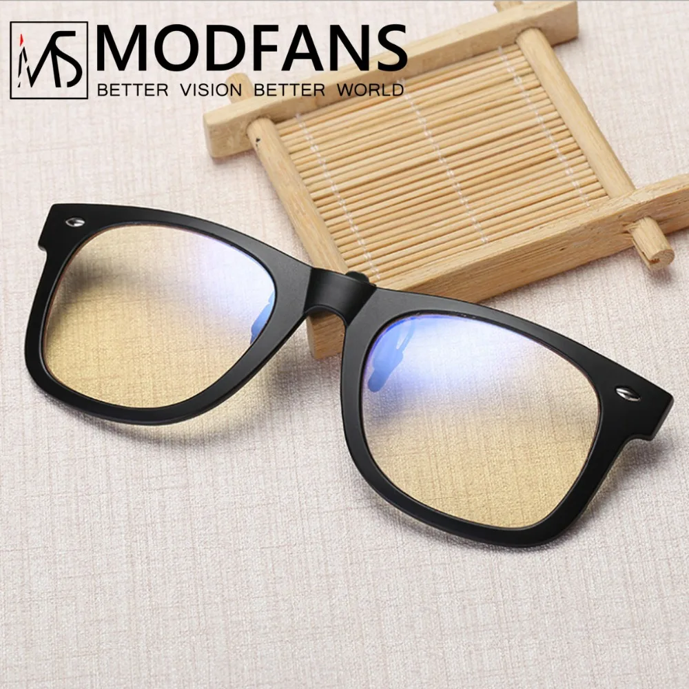 

Blue Light Blocking Clip-on Computer Reading Glasses Anti Blue Rays Clip On Gaming Protection Eyewear high quality TR90