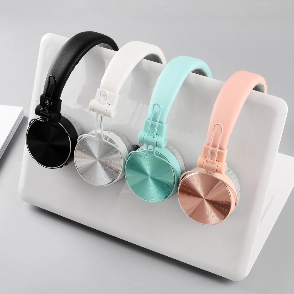 

Candy Color Wireless Headphones Stereo Sound Mega Bass Bluetooth Headset 3.5mm Cable for iPhone ipad Samsung Xiaomi Tablet