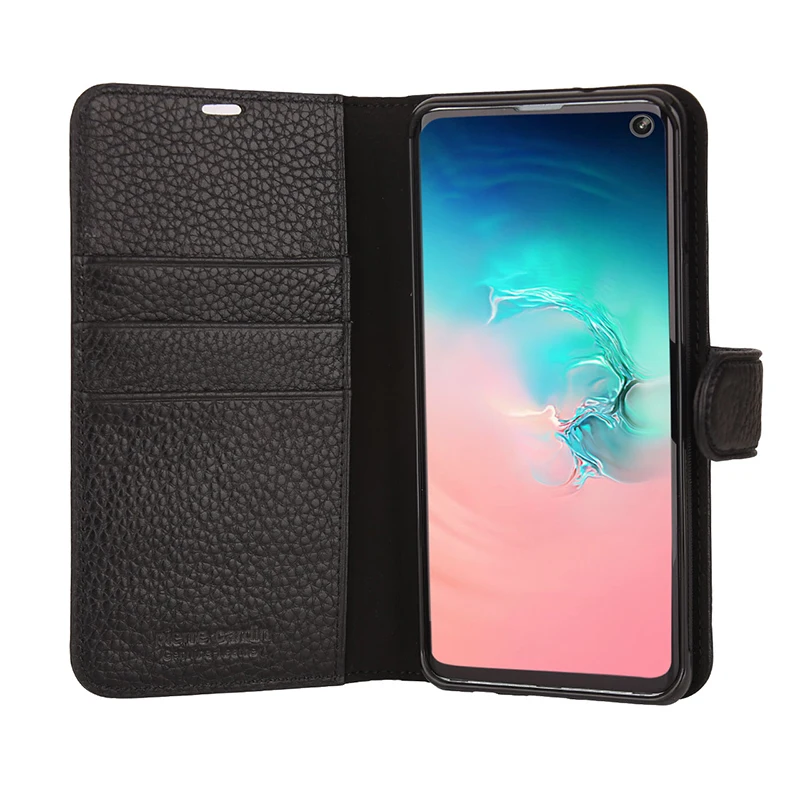 Pierre Cardin Натуральная кожа флип чехол для samsung Galaxy S10 плюс держатель Карт Подставка
