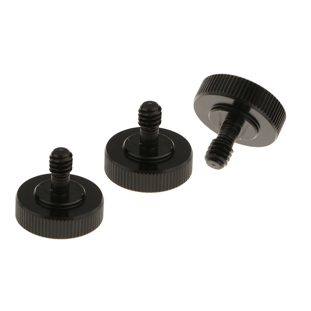 3 Pieces 1/4 Tripod Conversion Screw Hot Shoe Adapter for L Type Stand Mount