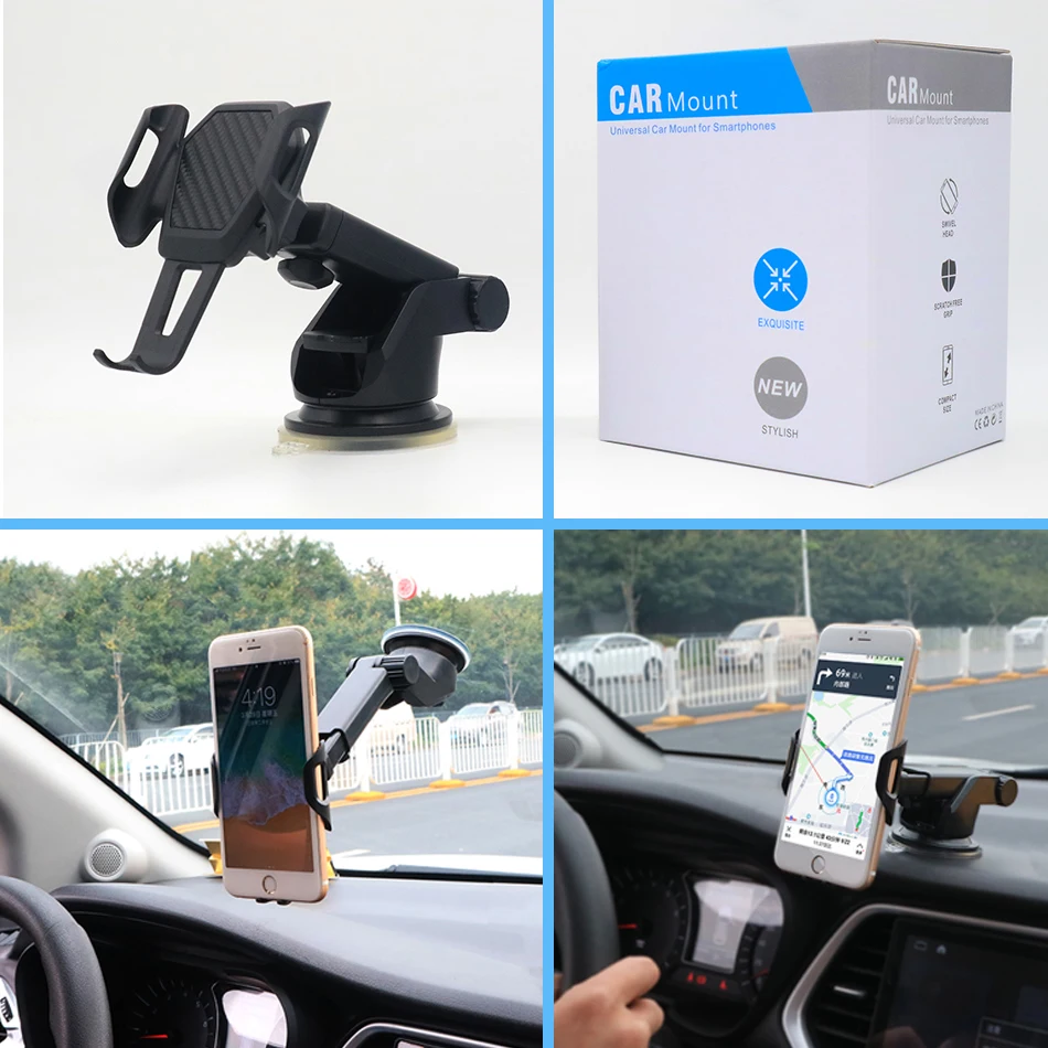 Car Phone Holder For Samsung S10 S9 S8 A50 A70 A8 j7 2017 2018 note 9 8 Car Holder Munt Windshield Smartphone Mobile Stand Holde