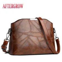 New Fashion Patchwork Female Shoulder Bag Vantage Leather Small Flap Crossbody Handbag For Women Messenger Bags sac a main femme barhee new mini leather women crossbody bags messenger doctor flap box bags small tote sling bags sac a main portefeuille femme