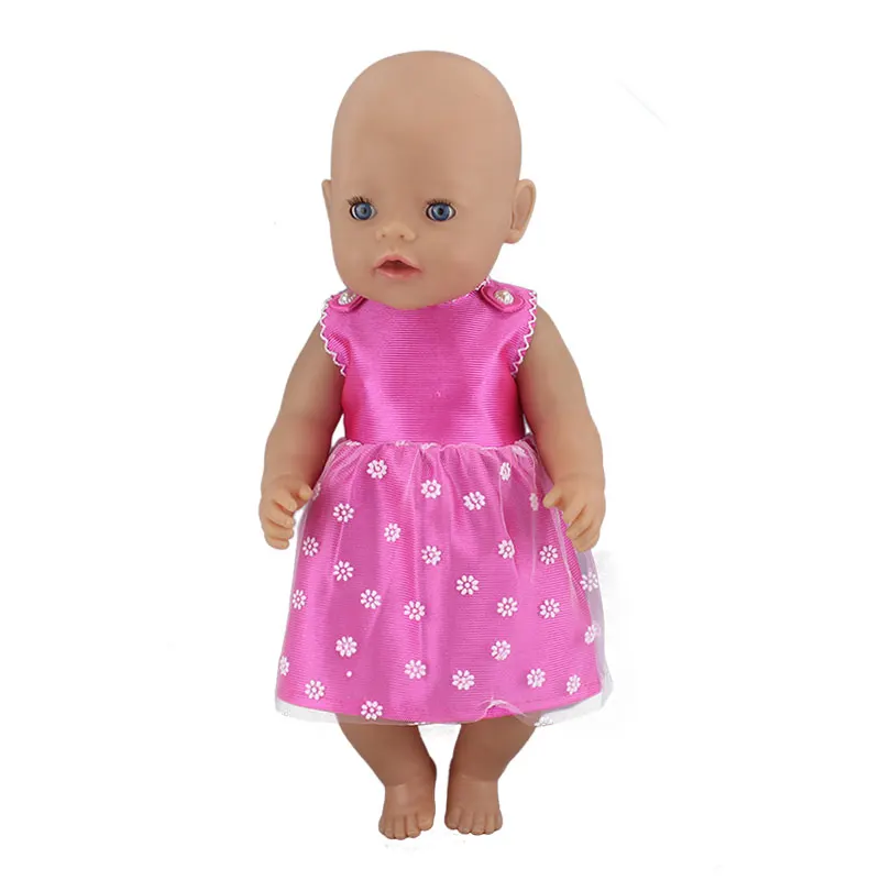 Модное платье подходит для 43 см Zapf Baby Reborn Doll 17 дюймов кукольная одежда