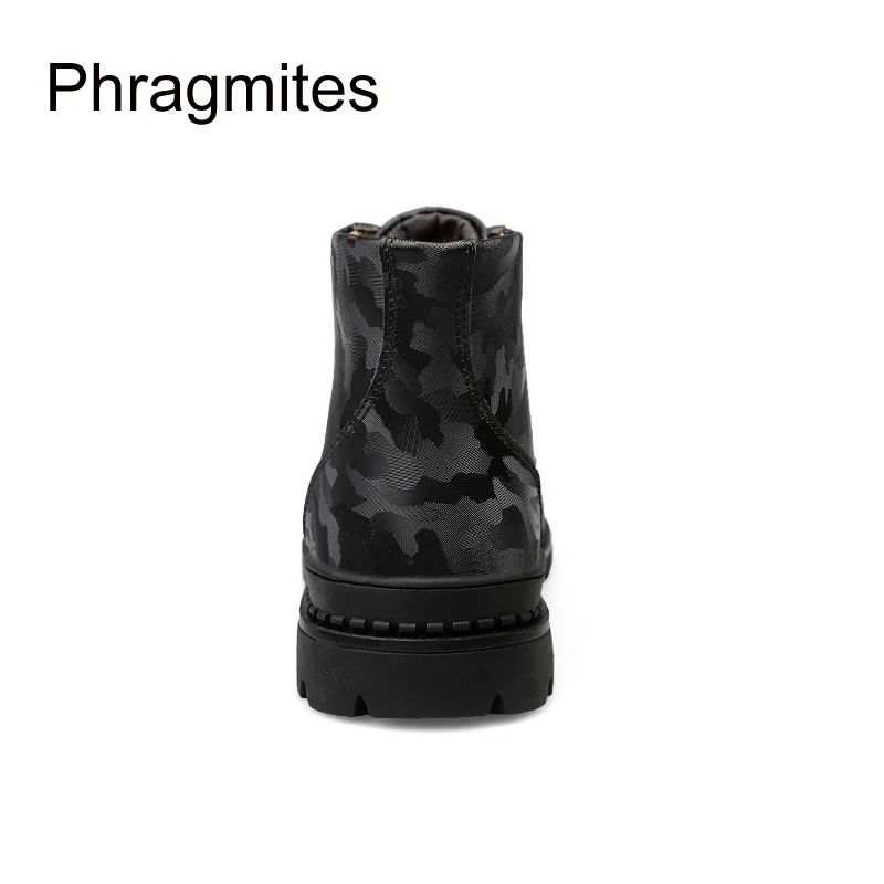 Combate Homens De Sexy Masculinos Camuflagem colorido Coreano Moda Phragmites multi Vaca Sapatos Inverno Botas Inglaterra Couro Dos Preto Novos PExw0WqAp