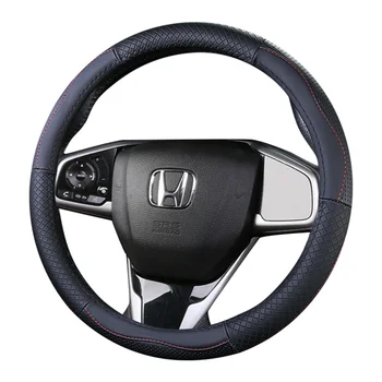 

Top Layer Leather Wheel Steering Covers for Honda Passport Pilot MR-V Vezel HR-V WR-V Acty Freed Jade Mobilio Odyssey Stepwgn
