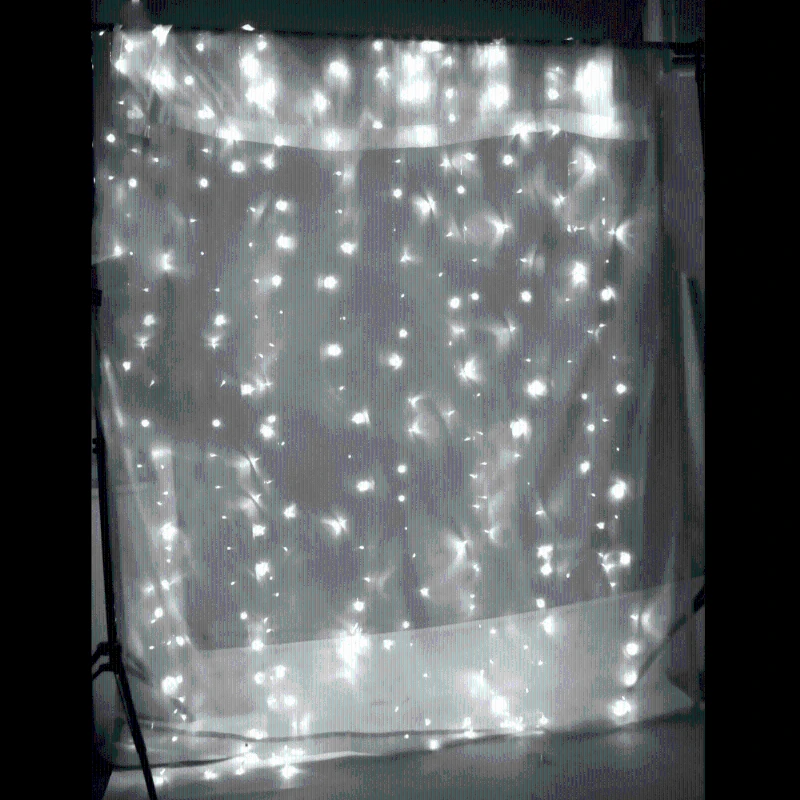 

3x3M 300LED Window Curtain Light String Fairy Wedding Party Decoration US Plug