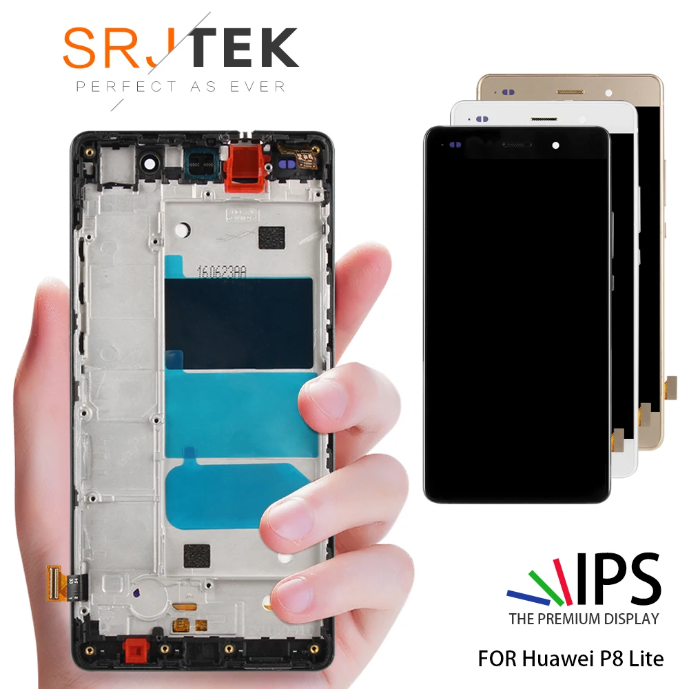 

5.2 5.0 LCD For HUAWEI P8 Lite LCD Display Touch Screen with Frame Replace For HUAWEI P8 Screen Replacment P8 Lite ALE-L21 L21