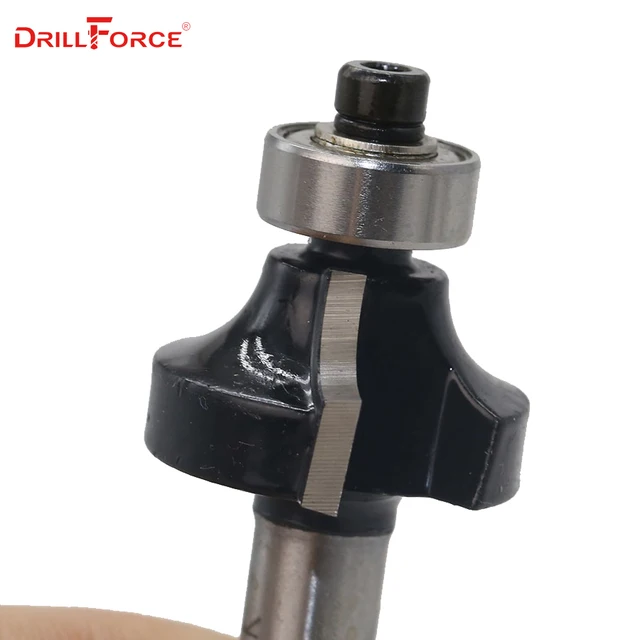Drillforce 8mm Router Bits Tungsten Carbide Roman Ogee Dovetail Corner Round Cove Box V Grooving Router Bit Mill Cutter For Wood
