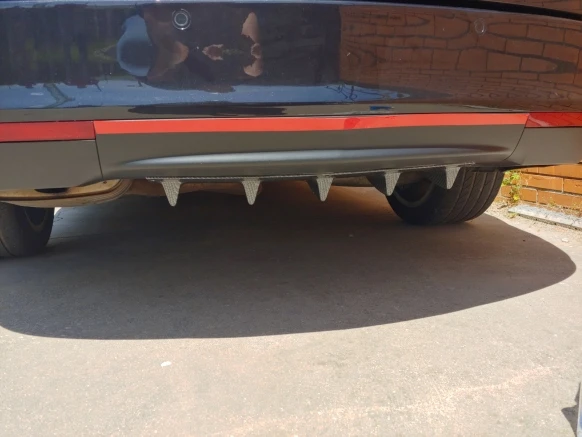Автомобильный задний бампер губа плавник ABS air shark для BMW 330e M235i Compact 520d 518d 428i 530d 130i E60