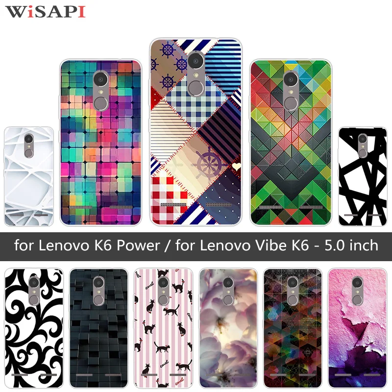 Чехлы для Lenovo K6 Silcone Vibe Power чехлы 5 0 &quot роскошный мягкий чехол из ТПУ телефонов |