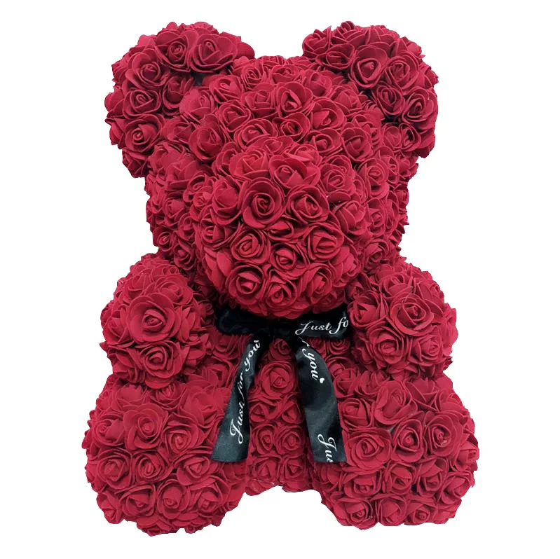 Горячая Распродажа, мыло, пена, медведь из роз, Teddi, медведь, роза, цветок, искусственный год, подарки для женщин, подарок на день Святого Валентина, Рождество - Цвет: 6