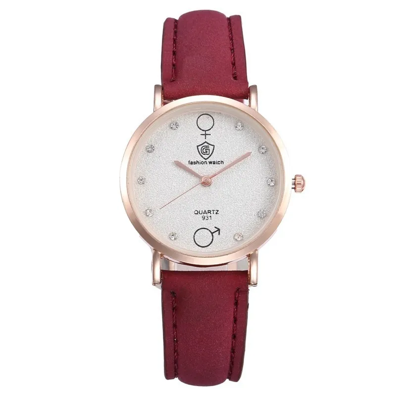 Красный Reloj Mujer Очень шикарные и стильные женские классические кварцевые наручные часы из нержавеющей стали часы-браслет женские часы Элегантные Relogio - Цвет: Красный