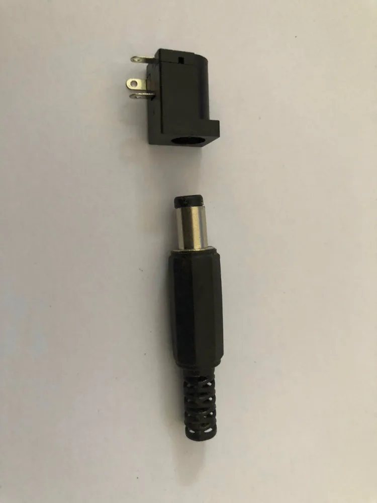 

10Pcs DC Plug Male Electrical Socket Outlet DC-022 DC-005 DC-022B DC Outlet 5.5X2.1MM 5.5*2.1 5.5x2.5mm 5.5x2.5 5.5*2.1mm