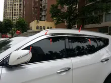 Козырёк на окно автомобильный из АБС пластика для hyundai santa
