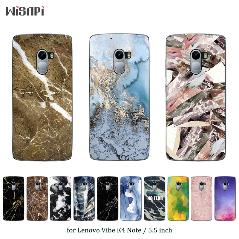 

Soft TPU Gel Case For Lenovo K4 Note /Lenovo A7010 Back Cover Marble Printed Silicone Case For Lenovo Soft Skin Cover