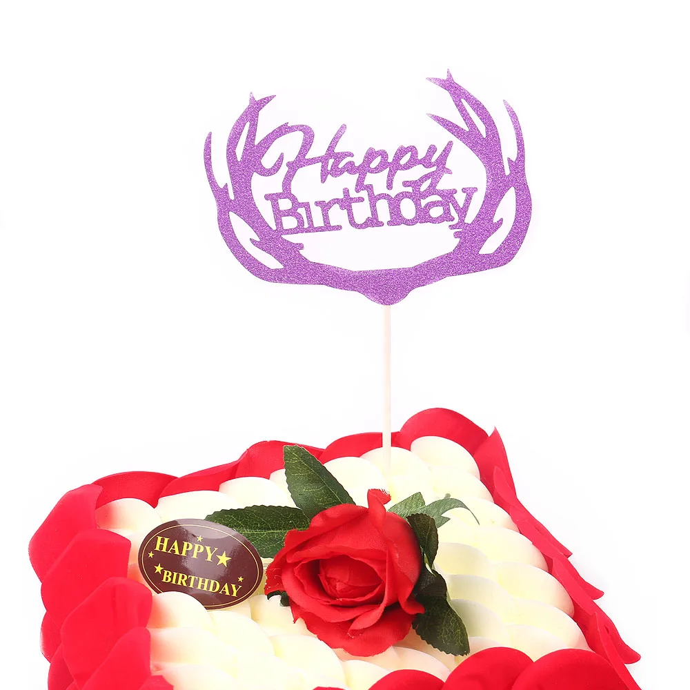 10pcs Lot Cake Topper Happy Birthday Cake Topper Party