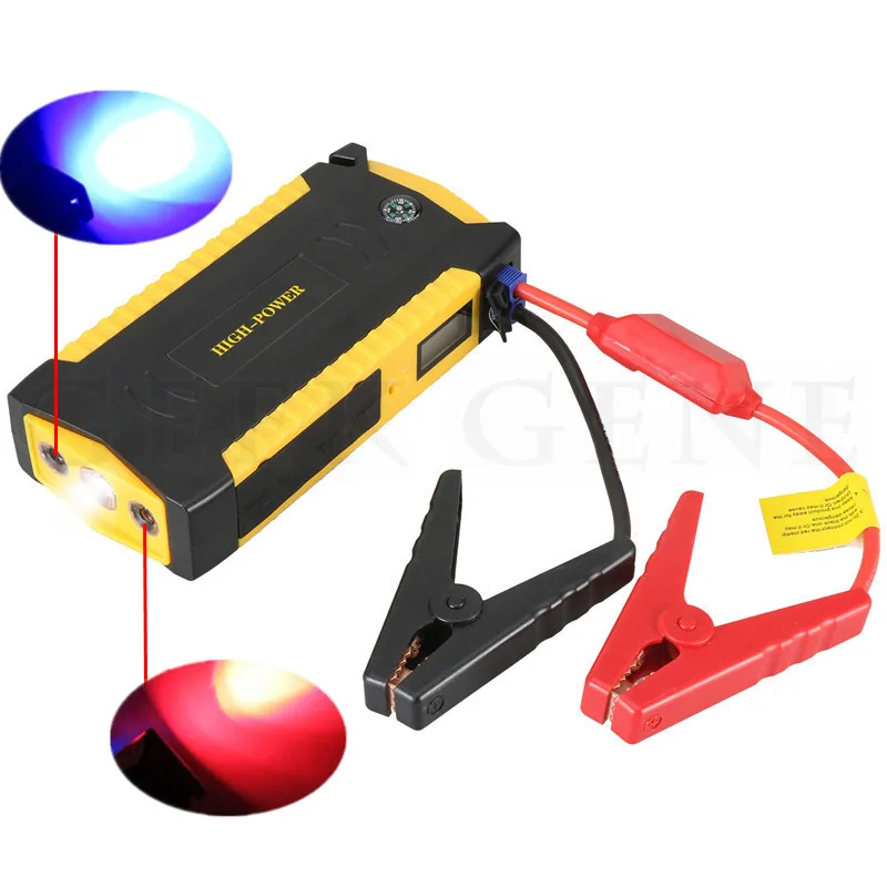 Skup Mini urządzenie do uruchamiania awaryjnego samochodu 16000mAh 12V wzmacniacz do akumulatora samochodowego Jumper Starter 4USB power bank ładowarka do wzmacniacz do akumulatora samochodowego Busater CE