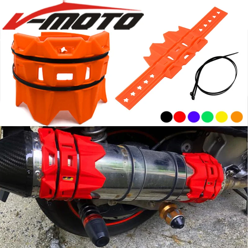 

Hot Sell Motorcycle exhaust pipe drop protection ring Muffler protection rubber For KTM EXC-F/EXC/SX-F 450/350/530/525/500