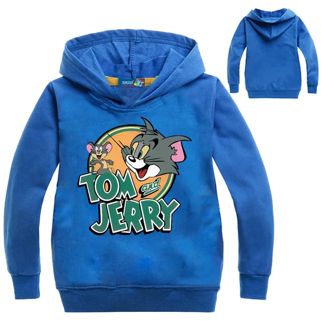 Z&Y 3 16Years Tom and Jerry Boys Pullover Hoodies and Sweatshirts Kids