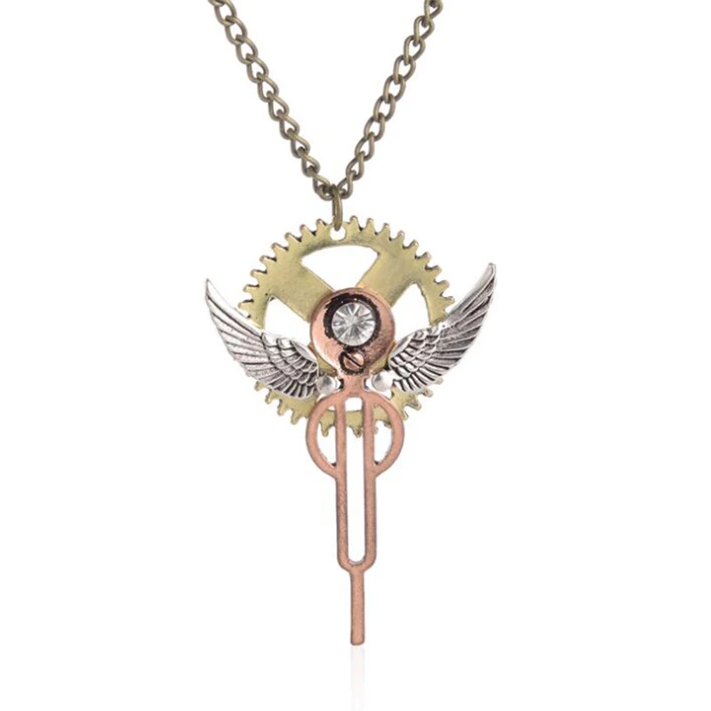 

2019 Creative Gearwheel Necklaces Steampunk Women Men Sweater Necklace Gothic Vintage Fashion