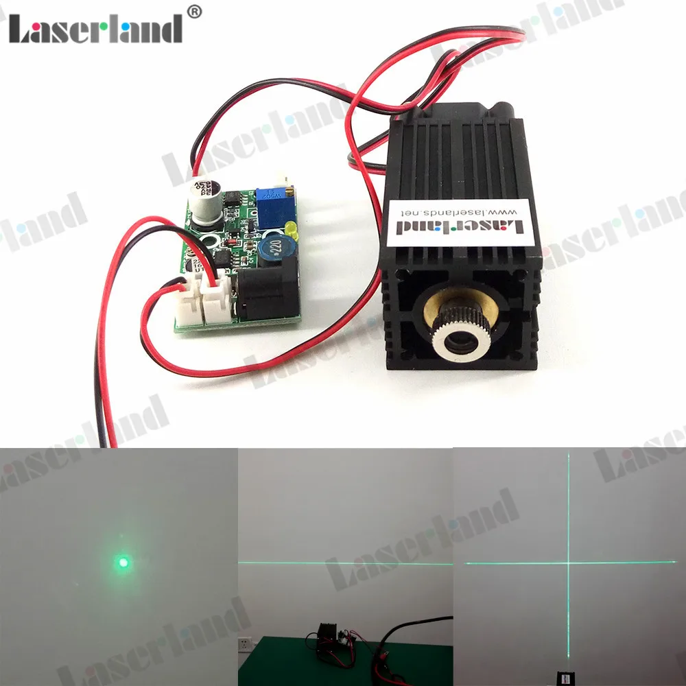 

3350 10mW 30mW 50mW 100mW 520nm Dot Line Cross Green Laser Diode Module TTL