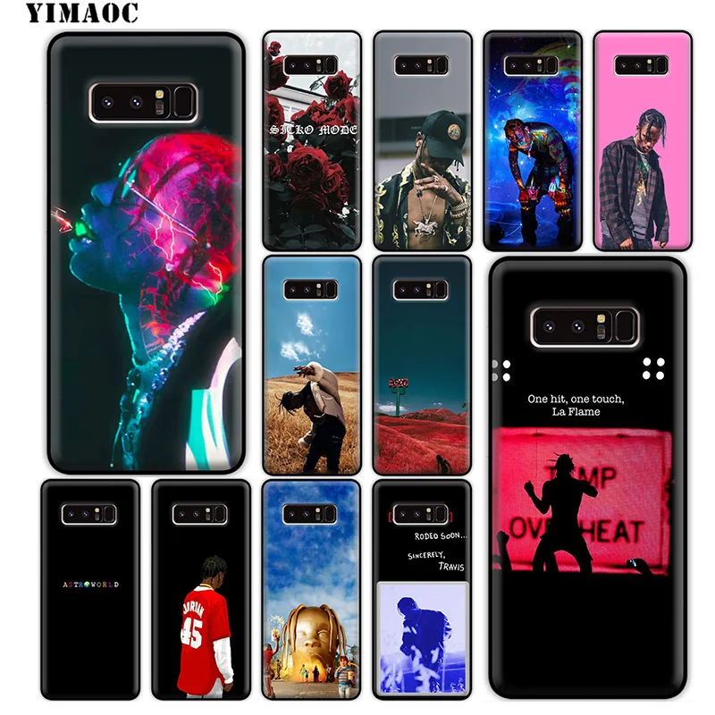 YIMAOC Travis Scott AstroWorld Soft Silicone Case for Samsung Galaxy Note 10 Plus 9 8 A9 A8 A6 2018 A5 A3 2017 2016 |