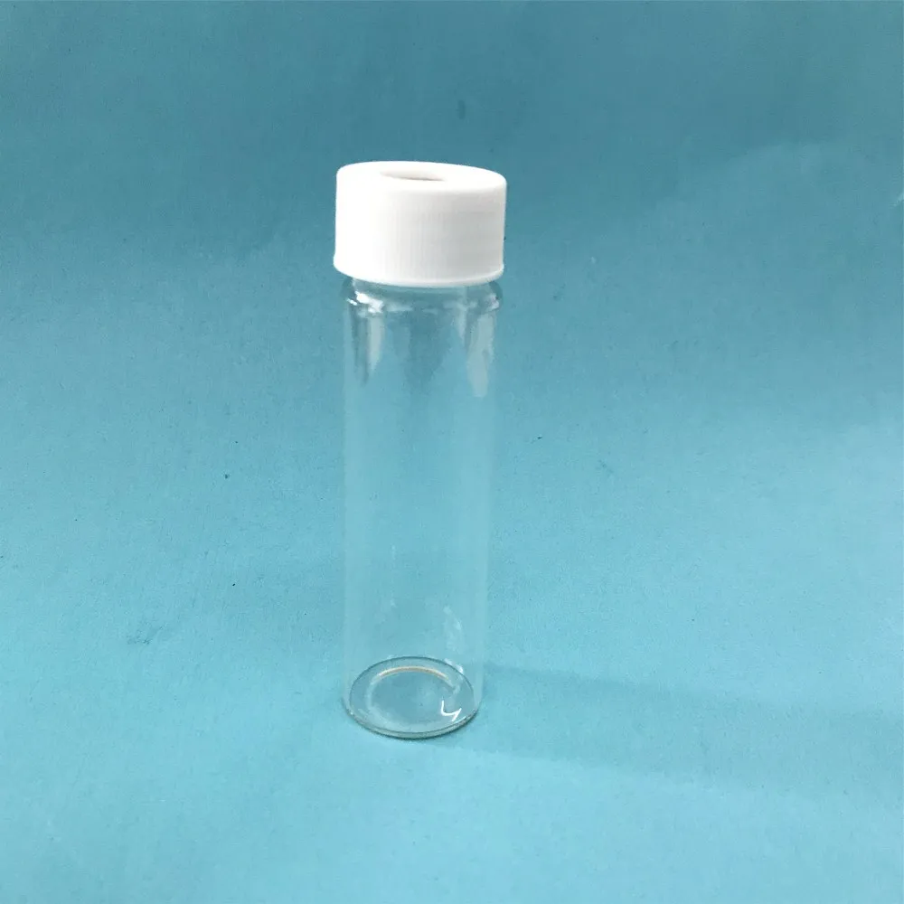 Прозрачный винт хроматографические флаконы 30 мл для Shimazu 27,5*75 мм бутылка для хранения образцов 22 мм разборная бутылка с крышкой Septa 100 шт