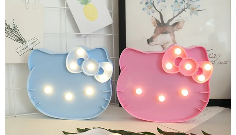 hello kitty cat lamp table decorative lamps gift for children kids cute