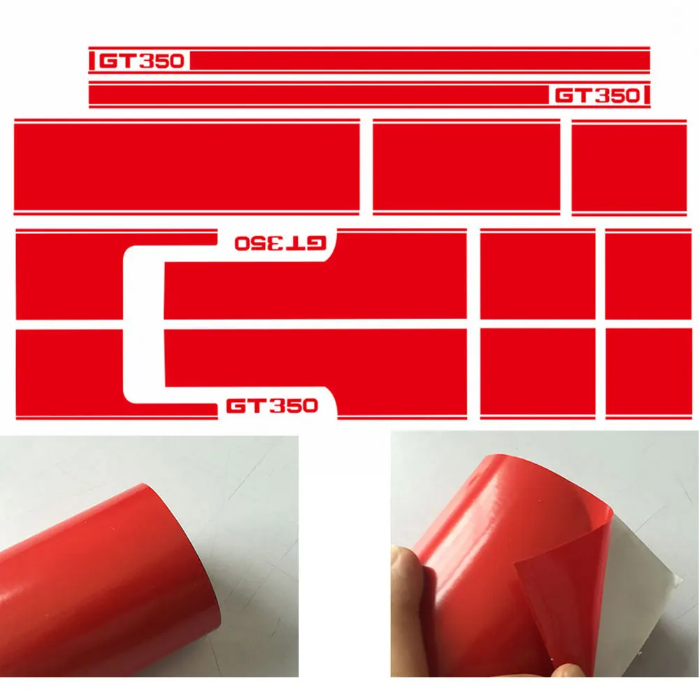 1 комплект, автомобильный капот на крышу двигателя, задние боковые полосы, автомобильный стикер, комплект для кузова, наклейка, украшение для Ford Mustang GT350