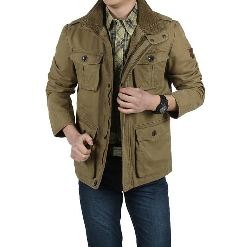 Aliexpress.com : Buy Autumn Jacket Men Military Casual Loose Mens ...