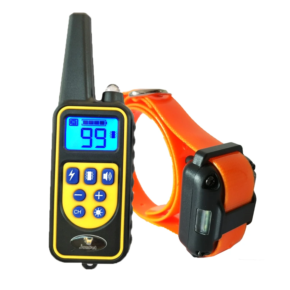 JANPET 800Yds Remote Dog Training Collar Rechargeable Waterproof Pet