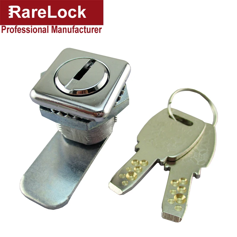 Rarelock MS549 замок для шкафа, квадратный 2 ключа для компьютера, для электрического шкафа, почтовый ящик, Школьный шкафчик, офисный ящик, аппаратное обеспечение i