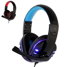 CH1 stereo headphone headset casque Deep Bass Computer Gaming Headset PS4 with Mic LED Light for