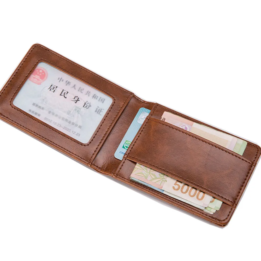Бумажники с держателем для денег для кредитных карт путешествия Portefeuille Homme держатель для денег кожа наличные карта# h2