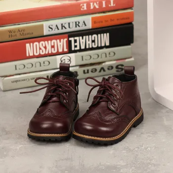 

Boy Ankle Boots Autumn Hollow Out Lace Up Classic Basic Style Kid Leather Genuine Shoes High Quality Solid Color Anti-slip 21-30