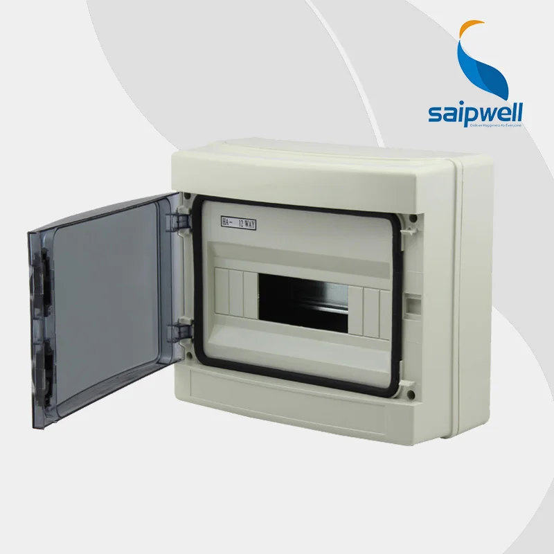 Saipwell 2014 Hot Distribution Box IP66 12 ways Waterproof Plastic Distribution Box HA series