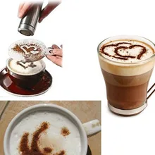 16 шт. креативная Пластиковая форма для гирлянды необычная модель печати кофе пена спрей шаблон декор искусство инструмент TT-best