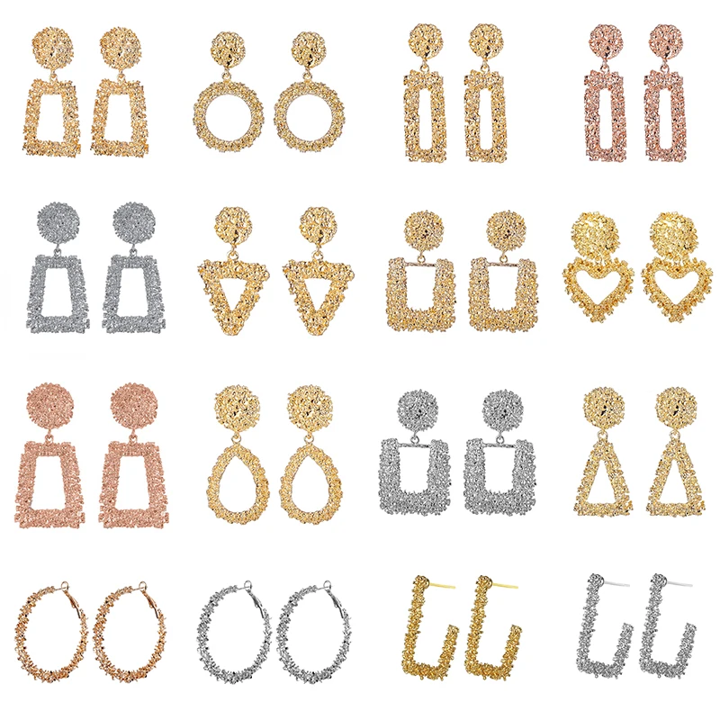 

KISSWIFE Fashion Statement Earrings 2019 Big Geometric earrings For Women Hanging Dangle Earrings Drop Earing modern Jewelry