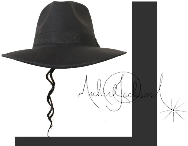 Xfang Michael Jackson Hat Fedora Hat Cosplay Costume