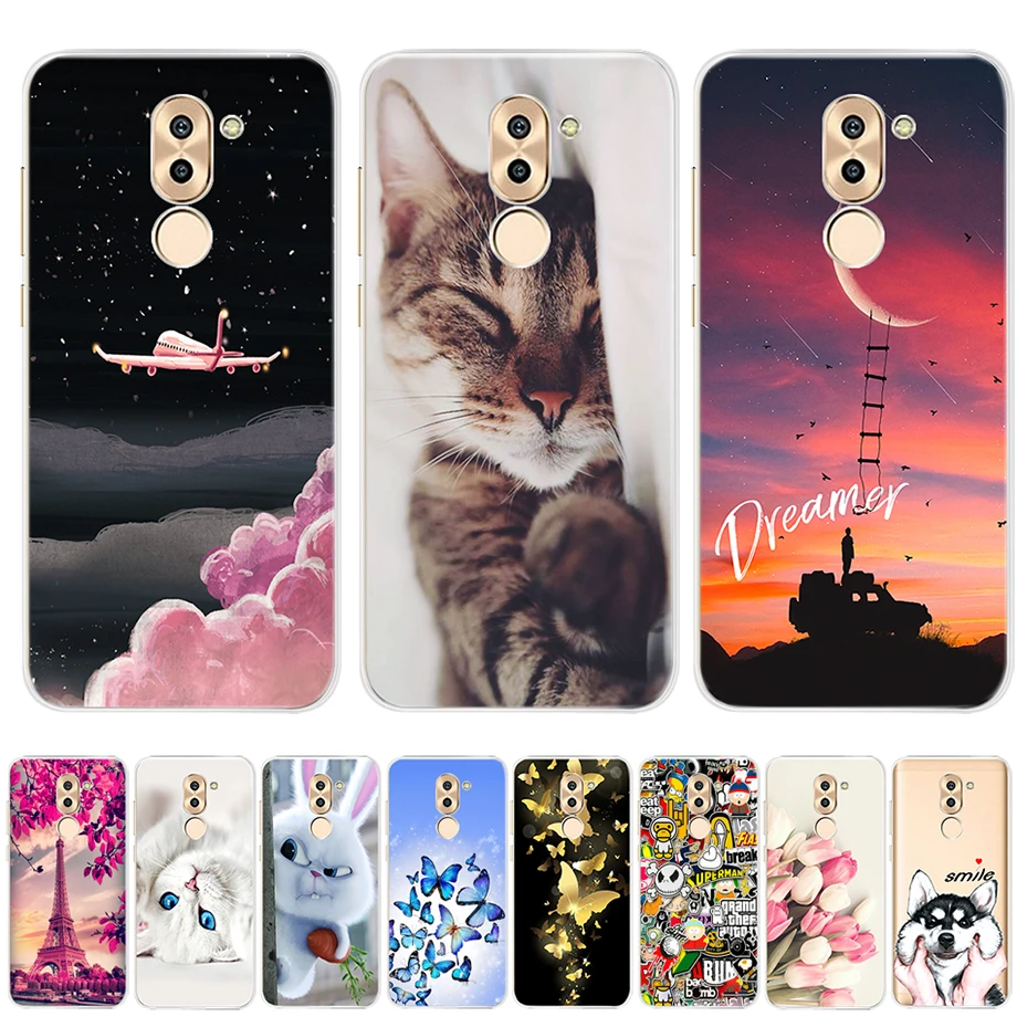 

For Huawei GR5 2017 Case TPU Back Phone Cases For Fundas Huawei Honor 6X Case Cover Soft Silicone Honor 6 X x6 Mate 9 Lite Cover