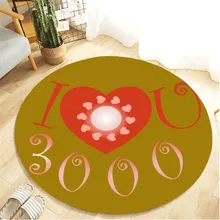 I love You три тысячи раз мальчик игровой коврик Antiskip ковер девушка коврик для комнаты 100*100 круглый хранения пляжный коврик открытый ползающий коврик