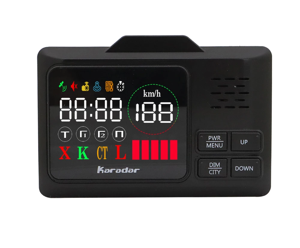 KARADAR LED GPS Radar Detector G-860STR Anti Radar Car Radar Detector Laser Radar Detector Strelka Car Detector Russian Voice
