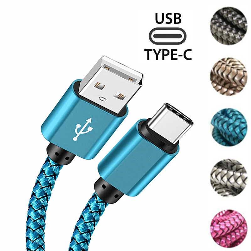 Зарядное устройство type C длиной 1 м 2 USB qucik зарядный кабель для huawei P20 Lite samsung Galaxy Note 8