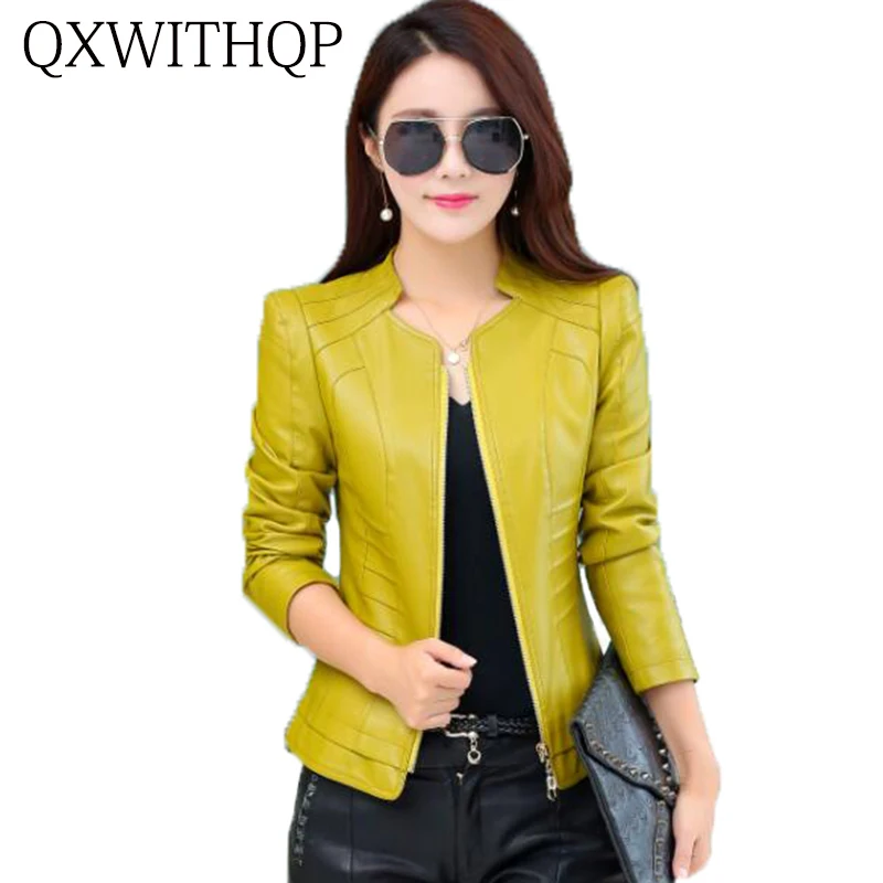 Куртка женская кожаная с коротким рукавом большого размера 2020|leather ladies jacket|leather