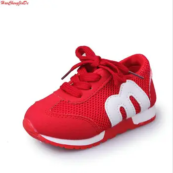 

New Spring Children Sport Sneakers Kids Soft Letter Breathable Running Shoes Girls Boys Loafers Toddler Shoes Enfant Chaussure