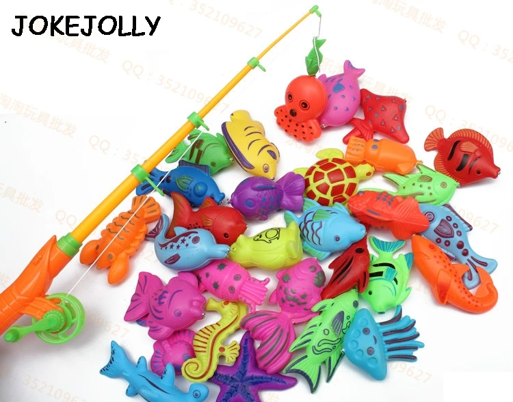 6 шт./лот, обучающая Магнитная игрушка для рыбалки, веселые спортивные игрушки для рыбалки, подарок для ребенка/ребенка, GYH