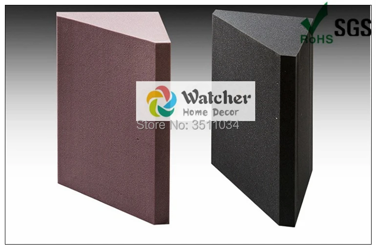 

4pcs big size black bass trap 50x30x30cm Acoustic foam Bass trap for Corner Wall Soundproof Sponge Sound Absorption Studio Foam