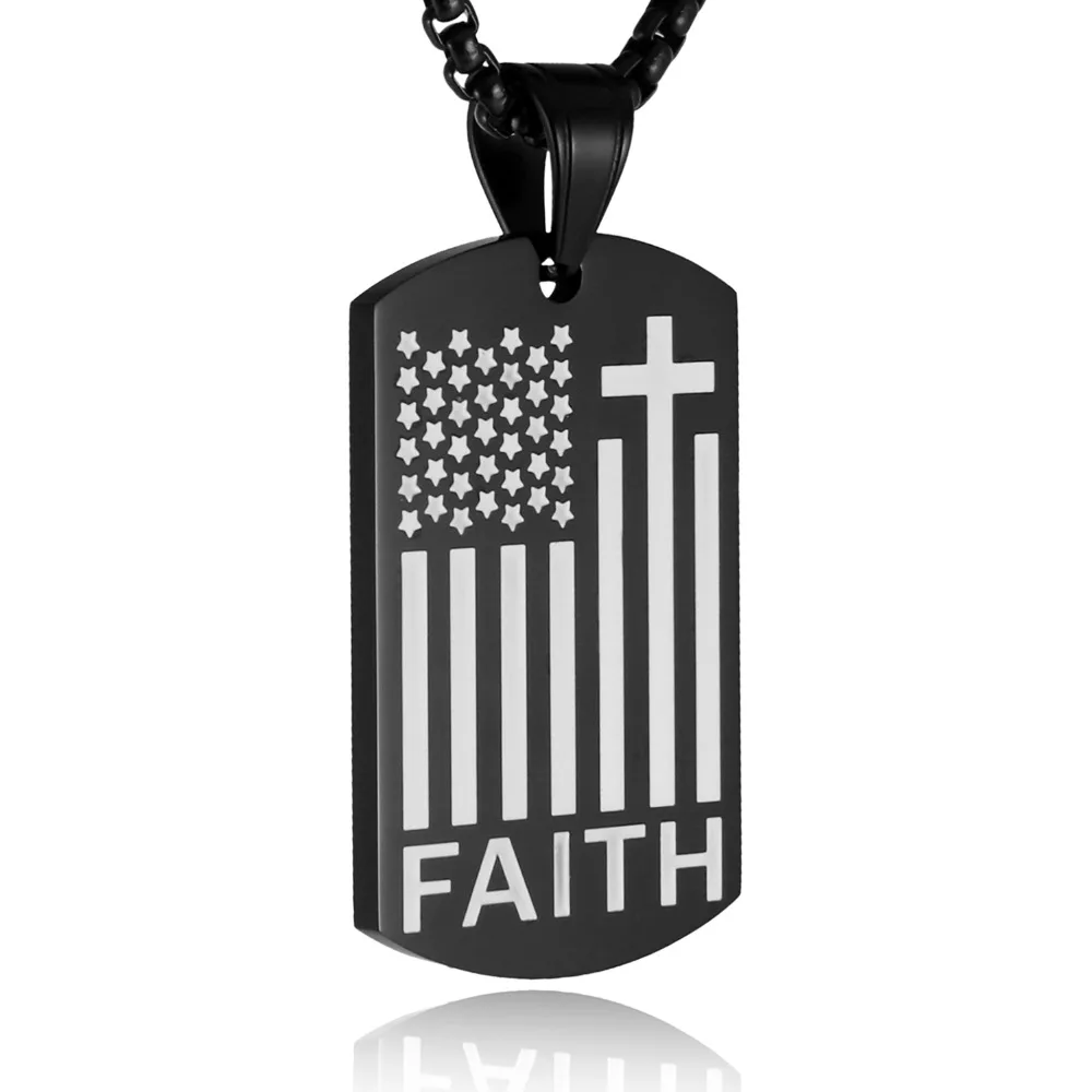Metal Color: Rose Gold Davitu Fashion Punk Male Black Cross Pendant Silver Gold Black Stainless Steel Jesus Cross Pendant Necklace Jewelry for Cool Men Gift