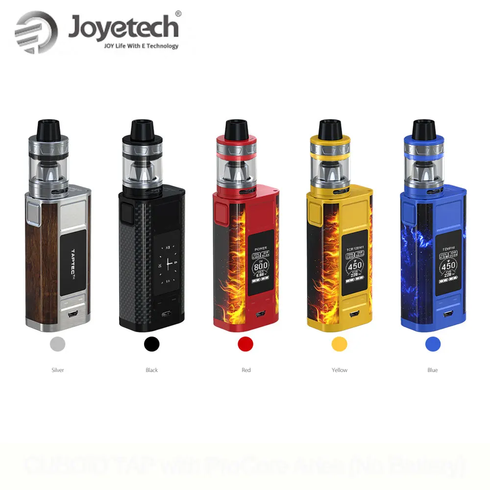 

Original Joyetech CUBOID TAP Full Kit With 4ml Atomizer Capacity By 18650 Battery not included 228W E-Cigarette
