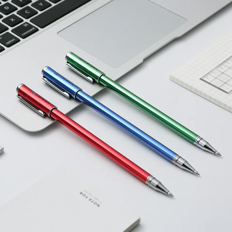 Scm K1 Metal Gel Pen 0.5mm Signature Pen Carbon Pen Business Black 1PCS